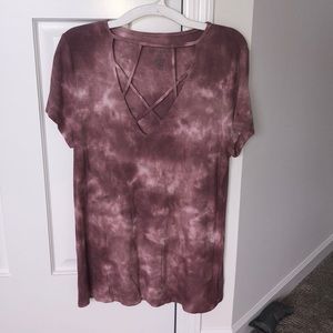 Pink Patterned American Eagle Top